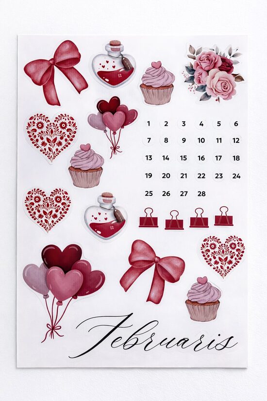 Februāra uzlīmes A5